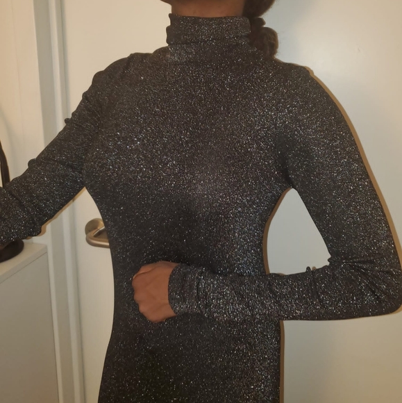 Metallic Thread Knit Dress Limited Edition Zara - Picture 5 of 13